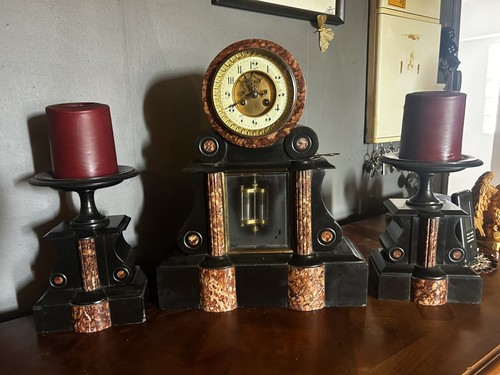 Pendule garniture cheminee - pendule,