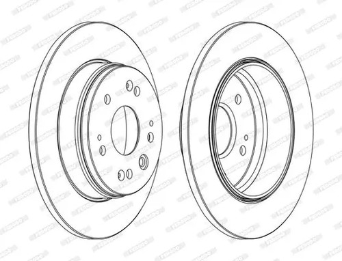 Disque frein plein - 2x,