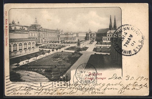 Carte postale dresde chenil - carte,