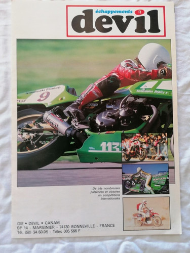 Prospectus depliant moto - prospectus,