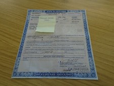 GENUINE HONDA CR500 1990 US TITLE FOR REFERENCE/DISPLAY/MANCAVE WORLDWIDE POST!