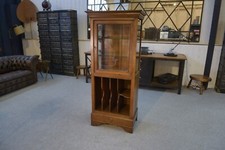 1900's Solid Oak Doctor's Craft Cabinet