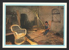 WORKSHOP, CRAFTSMAN VANNIER at work, manufacturer of an ARMCHAIR