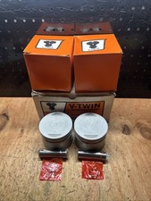 N.O.S. GENUINE V-TWIN MFG 11-0231 PISTON SET STD SIZE 1340 80" EVO W WRIST PINS