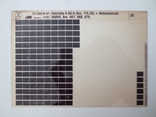 Mercedes-Benz Vario Microfiche Workshop Manual Gearbox G 60-6 & Auxiliary Drive