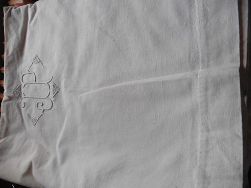 Ancien drap rustique chanvre - drap,