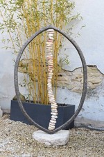 Sculpture Galets Roses Beiges