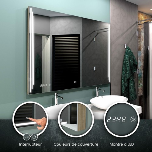 Miroir led praga 3 - miroir,