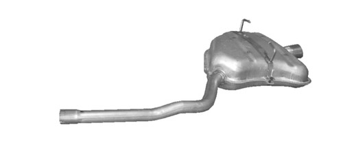 Exhaust silencer end pot - exhaust,