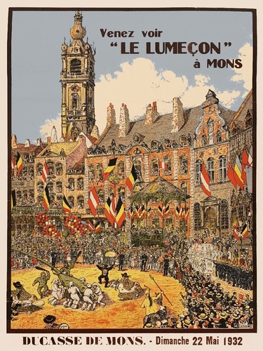 Fête lumeçon mons - fête, le
