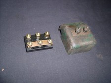 BOITE A BORNES EBONITE D EPOQUE COMPRESSEUR GONFLEUR MICHELIN MOTEUR AO