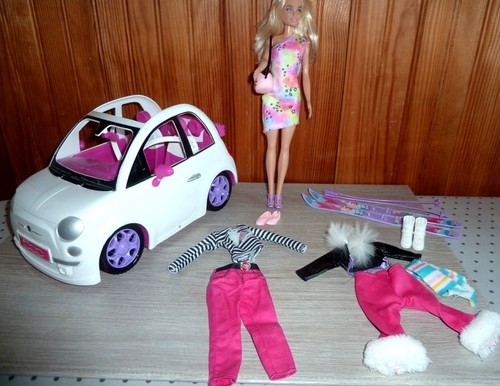 Barbie fiat 500 - barbie, sa