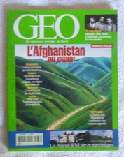 MAGAZINE Géo revue N°277 L'AFGHANISTAN + CARTE ET DEPLIANT