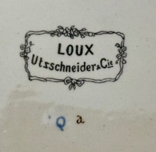 RARE SARREGUEMINES OBERNAI, PLAT RECTANGULAIRE Marque LOUX-UTZSCHNEIDER & CIE !!