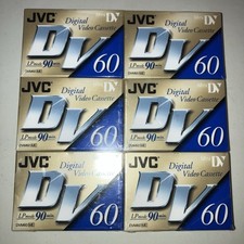 JVC Digital Video Cassette Mini DVM60 ME LP Mode 90 Min 6 Pack 