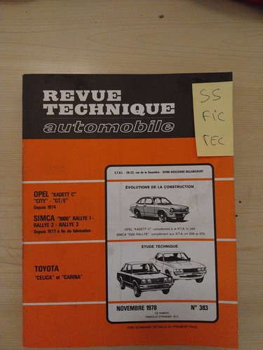 Revue technique toyota celica - toyota,