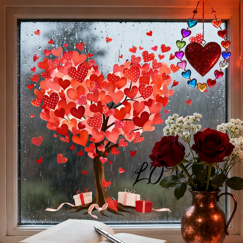 Autocollant coeur statique - coeur, à