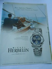 Advertising 2000 Advert Michel Herbelin Newport Trophy Watch