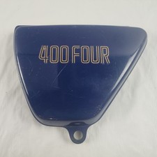 OEM Honda CB400f CB400 CB 400 Four Left Side Cover Sidecover Varnish Blue 1975