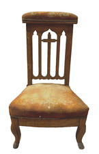Chaise prie Dieu en chene massif XIX siècle