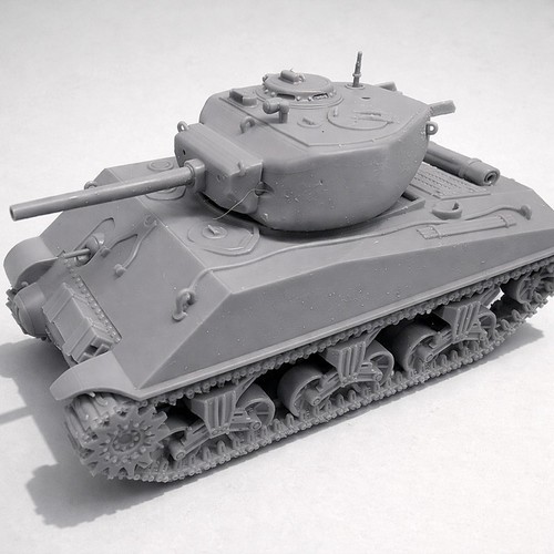 Sherman m4a3e2 jumbo 28mm - m4a3e2, 1/56