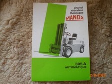MANOX 305A AUTOMATIC FORKLIFT ADVERTISING BROCHURE