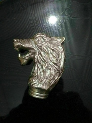 Tete dragon argent - tete, en
