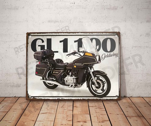 Plaque métal vintage - honda, gl