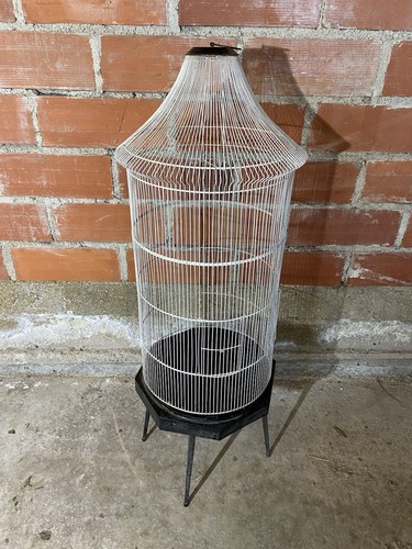 Cage oiseaux ancienne metal - a,