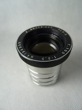 objectif P ANGENIEUX PARIS F 100 1 : 3.5  old brass lens