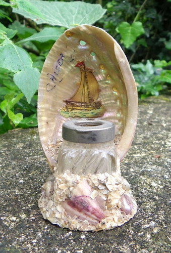 Ancien encrier coquillage - ancien,
