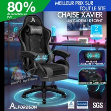 ALFORDSON Chaise Gaming avec