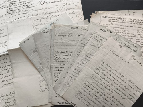 1765 1785 lot correspondance - lot,