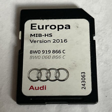 Genuine Audi 2016 MIB-HS MAP DATA SD CARD Europe 8W0 919 866 C