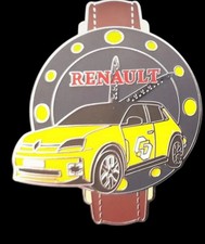 pin's renault 5 electrique montre jaune 15 ex Qualite arthus bertrand