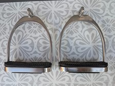 HERM SPRENGER Offset Eye Stirrup Irons Small 4.5   4 1/2