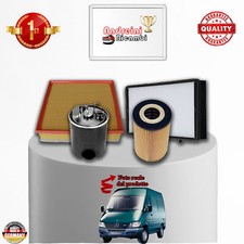 Set Entretien 4 Filtres Mercedes Sprinter 411 CDI 81KW à Partir De 2000->2006