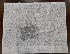 Carte US WW2 Rennes Bretagne