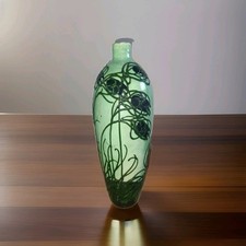 Vase Vert Géan Max Läuger Signe g vX 