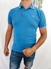 Polo Fred Perry bleu logo