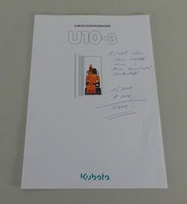 2003 Kubota Short Tail Excavator U10-3 Brochure / Booklet