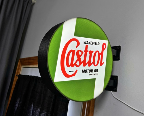 Enseigne lumineuse castrol led - lumineuse,