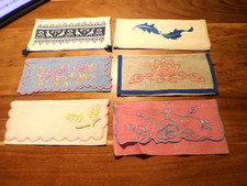 Linge ancien  Lot de 6 Porte