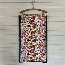 Couleur Nature by Bruno Lamy Table Runner Blue Pink Floral Tulips 16.5” X 92”