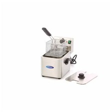 Friteuse professionnelle 4 L - inox - thermostat 0-190°C, 1 panier