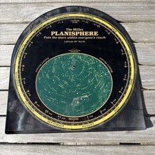 Vintage 1988 Star Map The Miller Planisphere Latitude 40 Degrees North w/ Cover