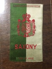 Vintage Egyptienne Luxury SAXONY Tobacco Premium Silk Ribbon Patch