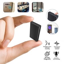 500hr Mini Hidden Spy Voice Activated Recorder Digital Audio Magnetic MP3 Player