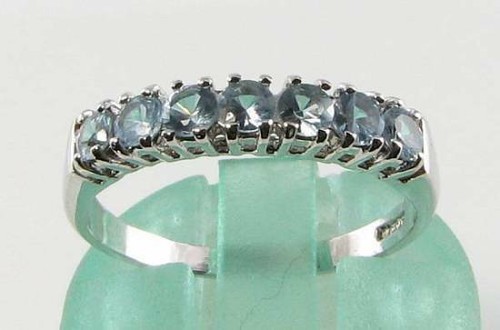 Bague éternité 9ct blanc - bague, or