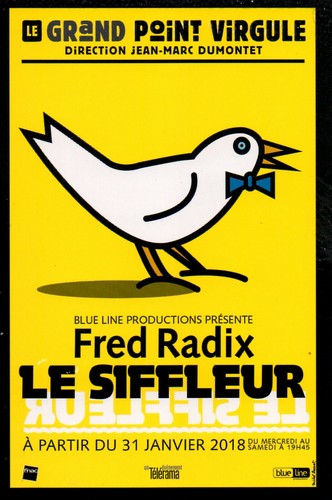 Carte publicitaire spectacle - publicitaire,